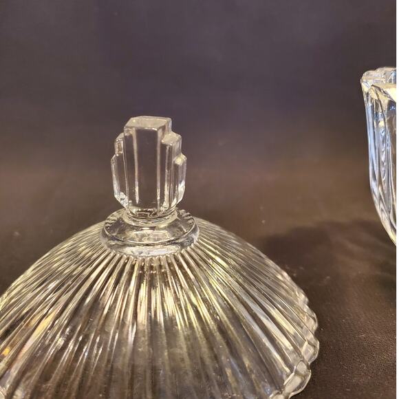 Vintage Mikasa Crystal Creamer n Covered Sugar in Royal Suite - Picture 5 of 11